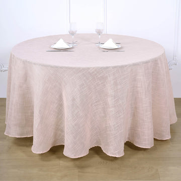 Blush Seamless Round Tablecloth: The Perfect Choice for Your Event