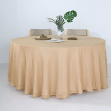 Natural Linen Wrinkle Resistant Tablecloth With Slubby Texture 120 Inch Round