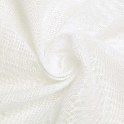 White textured fabric in a swirling pattern.