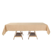 60 Inch x 102 Inch Natural Tablecloth Rectangular With Slubby Linen Texture