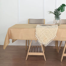 Natural Linen Rectangular Tablecloth With 60 Inch x 102 Inch Slubby Texture
