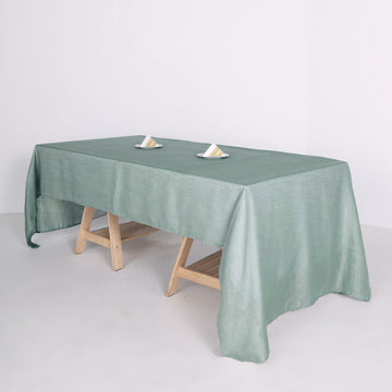 Dusty Blue Seamless Rectangular Tablecloth: Elegant and Versatile