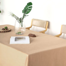 60 Inch x 126 Inch Rectangular Tablecloth Of Natural Linen With Slubby Texture