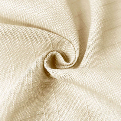 Close-up of soft beige fabric texture.