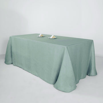 Dusty Blue Seamless Rectangular Tablecloth - Perfect for Elegant Events