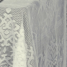 60"X126" Premium Lace Ivory Rectangular Oblong Tablecloth