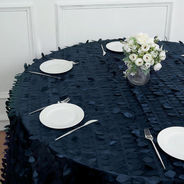 Create a Captivating Event with Our Navy Blue Round Tablecloth