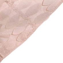 54inch Dusty Rose 3D Leaf Petal Taffeta Fabric Square Table Overlay#whtbkgd