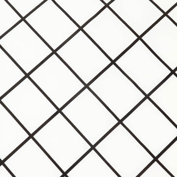Convenient and Durable Black White Checkered Tablecloth