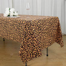 Set of 5 | 54x108inch Animal Safari Theme Waterproof Plastic Tablecloths