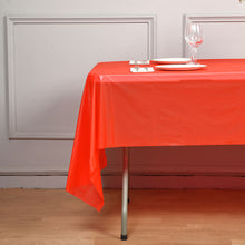 10 MM Thick Plastic 54 Inch x 108 Inch Rectangle Tablecloth In Red PVC Spill Proof 