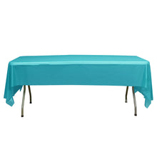 54 Inch x 108 Inch Rectangle Disposable Waterproof Plastic PVC Spill Proof In Turquoise 10 MM Thick