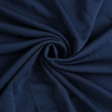 Enhance Your Event Decor with the Stretchy Navy Blue Table Skirt Cover