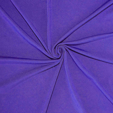 Unleash Elegance with Purple Rectangular Stretch Spandex Tablecloth