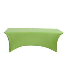 Apple Green Tablecloth for 8 Feet Rectangular Spandex