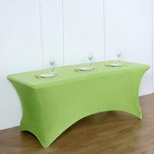 Spandex Apple Green Tablecloth for 8 Feet Rectangular