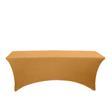 Gold Tablecloth for 8 Feet Rectangular Spandex