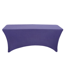 Purple Tablecloth for 8 Feet Rectangular Spandex