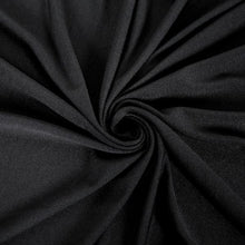 Black Stretch Spandex Tablecloth 8 Feet Rectangular#whtbkgd