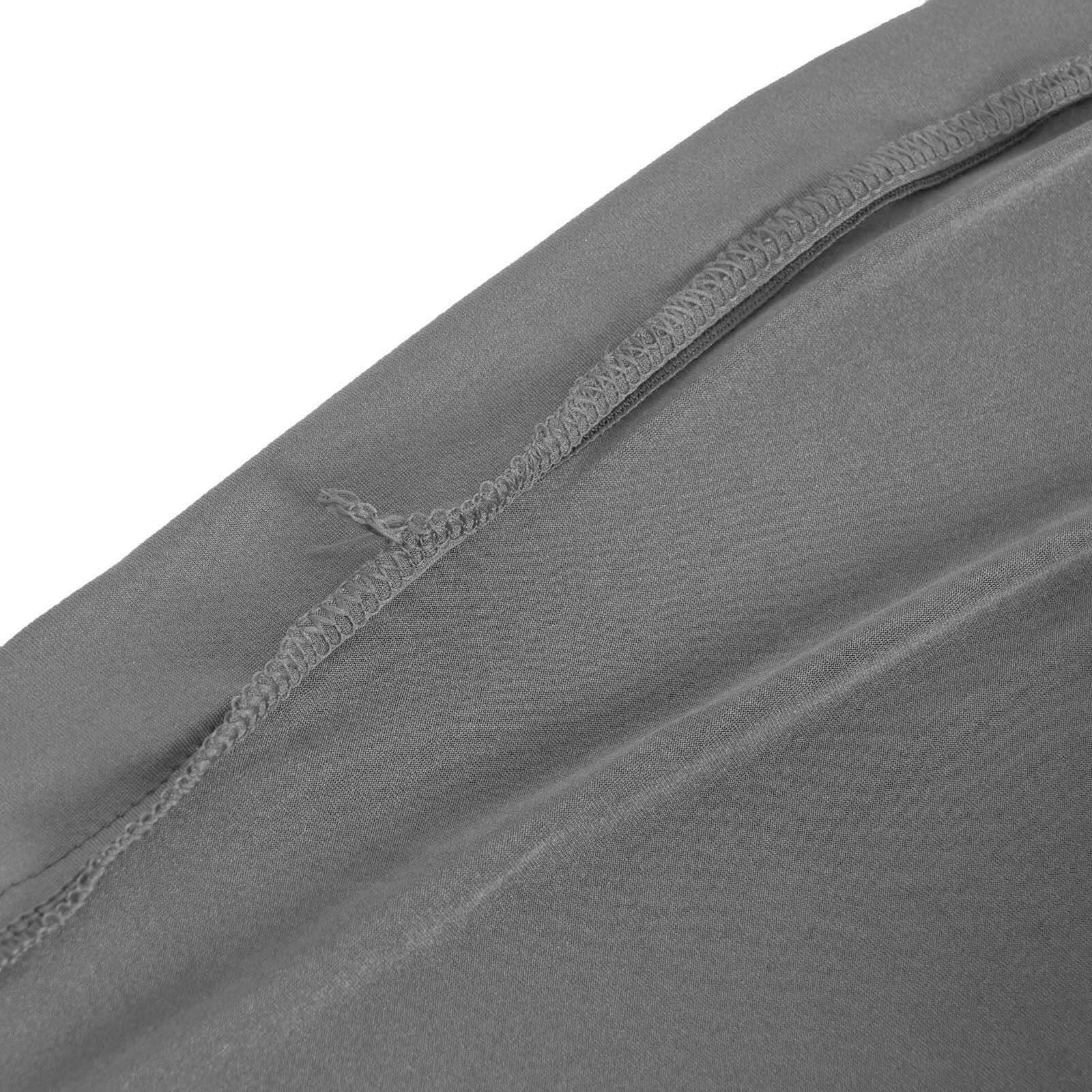 Charcoal Gray Stretch Spandex Trash Bin Cover | eFavormart.com