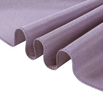 Enhance Your Table Decor with the Violet Amethyst Square Seamless Polyester Table Overlay