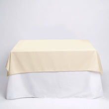 Beige Polyester Square Tablecloth 54 Inch 
