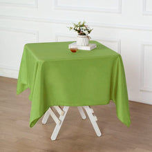 54 Inch Apple Green Polyester Square Table Overlay