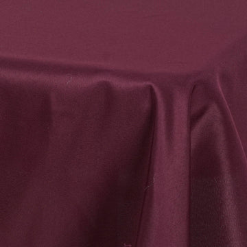 Create a Stunning Event with the Burgundy Square Seamless Polyester Table Overlay