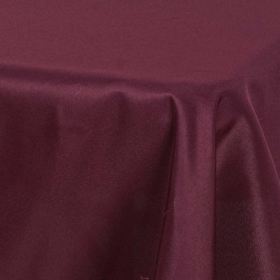 Burgundy fabric with smooth texture and elegant drape.