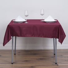 54 Inch Burgundy Square Polyester Tablecloth
