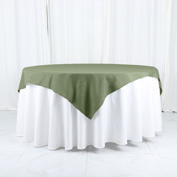 Elevate Your Event with the Dusty Sage Green Table Overlay