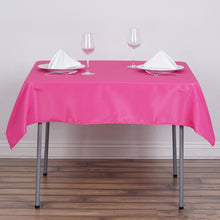 54" Fuchsia Square Polyester Tablecloth