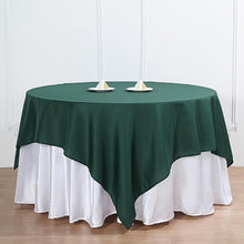 Hunter Emerald Green Polyester Square Table Overlay 54 Inch