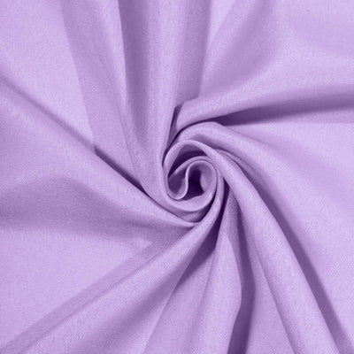 Light purple fabric with a smooth texture, spiraled for visual appeal.