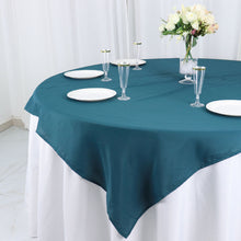 Square Table Overlay 54 Inches Peacock Teal