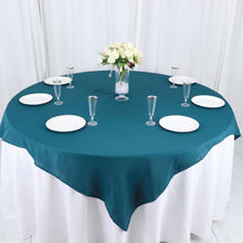 Polyester Table Overlay 54 Inch Peacock Teal