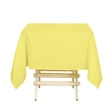 Polyester Yellow Square Tablecloth 54 Inch 
