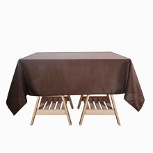 70 Inch Square Chocolate Polyester Tablecloth