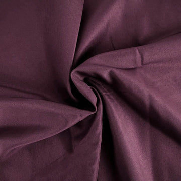 Enhance Your Event Decor with the Eggplant Square Seamless Polyester Table Overlay