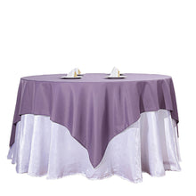Polyester Square Table Overlay 70 Inch In Violet Amethyst