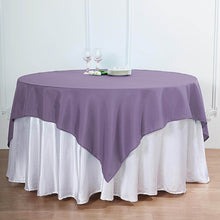 Square Violet Amethyst Table Overlay 70 Inch Polyester 