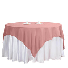 Polyester Overlay In 70 Inch Square Dusty Rose