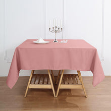 Polyester Dusty Rose Square Table Cover 70 Inch