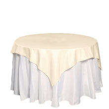 Square Table Overlay 70 Inch Beige Polyester