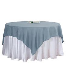 54 Inch Dusty Blue Polyester Table Overlay 