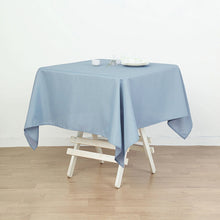 70 Inch Dusty Blue Square Polyester Tablecloth