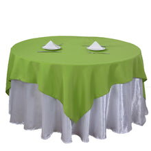 Square Table Overlay 70 Inch Made Of Polyester In Apple Green