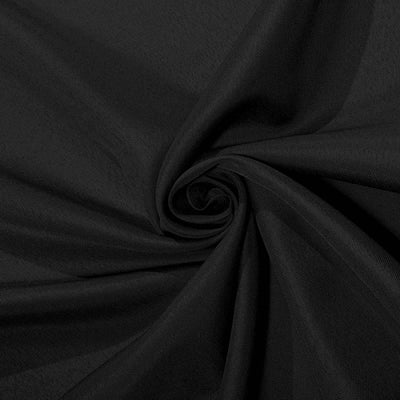 Black fabric texture showing smooth, elegant draping.