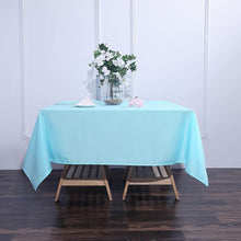 Polyester Blue Square Table Cover 70 Inch