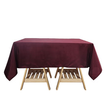 70 Inch Square Burgundy Polyester Tablecloth